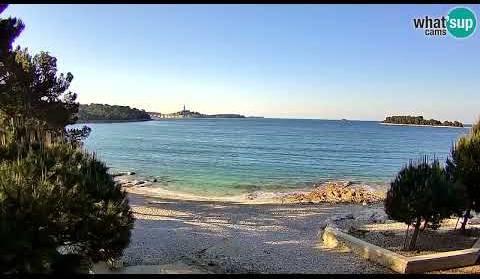 Plaža Borik - Rovinj, time lapse - Live Cam Croatia