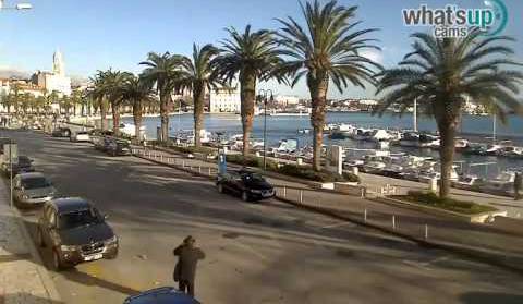 Olujna bura u Splitu 9. veljača 2015. Time lapse