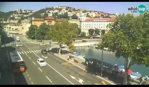 Rijeka - pogled na Trsat i Sušak 8.8.2017.