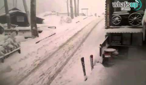 Sljeme zagreb snijeg 5. veljača 2015. Time lapse