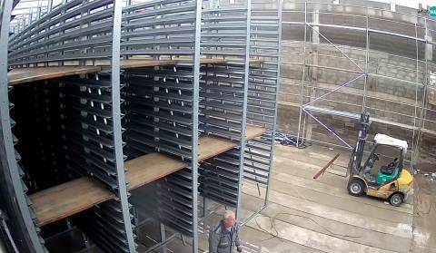Dicmo - Construction site, Concrete Garage Factory - 2 live camera