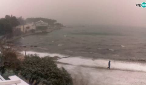 Snow at the Adriatic coast