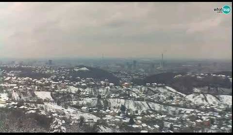 Zagreb - panorama, snijeg 13.2.2018.