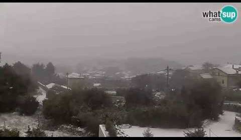 Veli Lošinj, snijeg - panorama 1.3.2018.