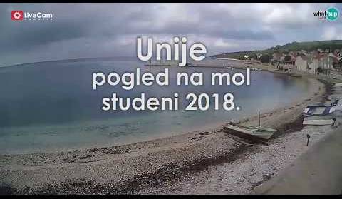 Unije - pogled na mol - studeni 2018