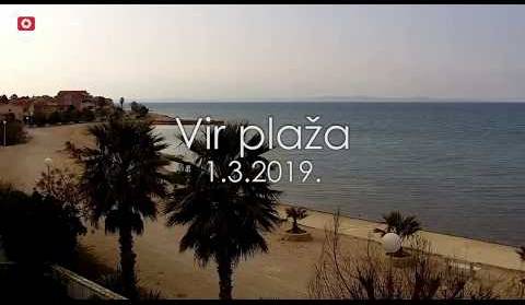 Vir plaža - okretna kamera - 1.3.2019.