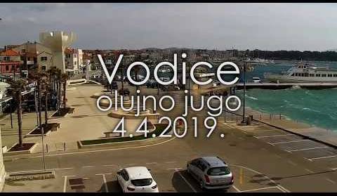 Vodice - Olujno jugo - ekstremno nevrijeme - 4.4.2019.