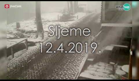 Sljeme - Snijeg 12.4.2019.