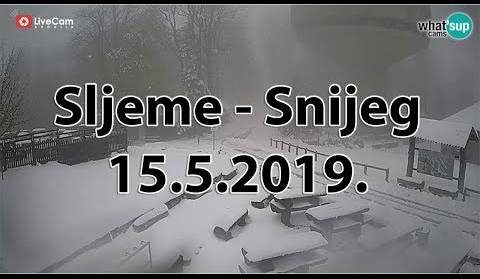 Snijeg na Sljemenu! - Svibanj 2019.!