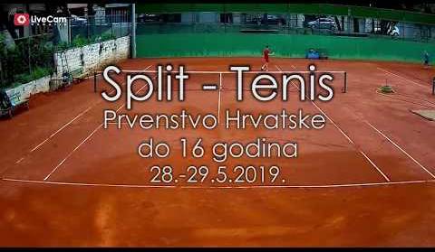 Split, Tenis - Prvenstvo Hrvatske do 16 godina - 28.-29.5.2019.
