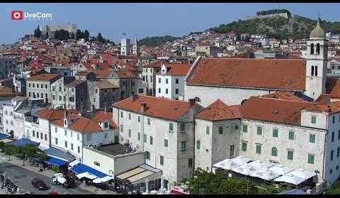 Šibenik - okretna panoramska HD kamera - 29.8.2019.