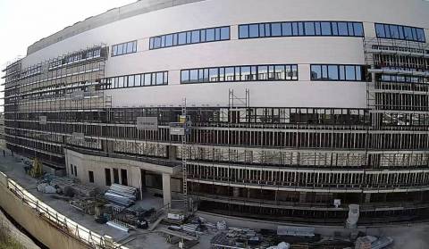 Rijeka, the construction site of a new hospital in Sušak