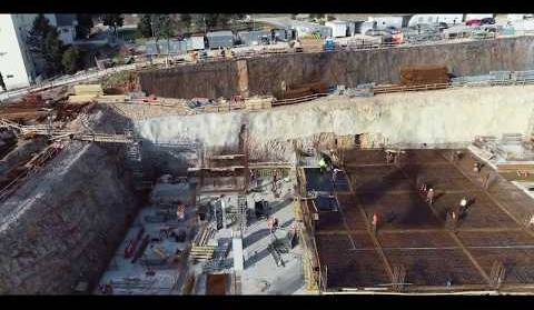 Jedinstvena snimka iz zraka gradilišta nove bolnice u Rijeci, 16.01.2020.