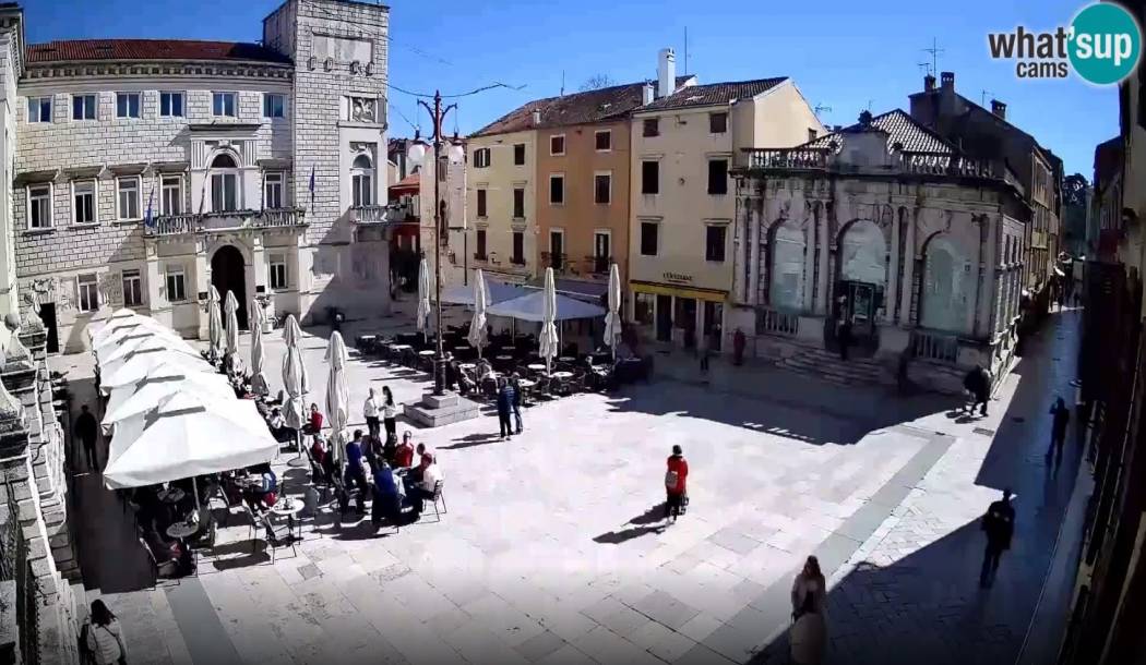 Narodni trg u Zadru prikazujemo novom HD web kamerom