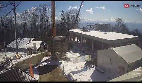 Žičara Sljeme - time lapse gradnje 20.03.2020.