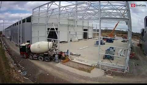Bajkmont stražnja hala - time lapse gradnje 12.05.2020.