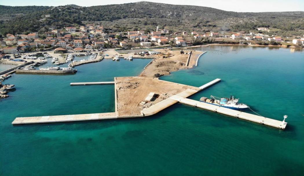 New ferry port in Tkon on the island of Pašman
