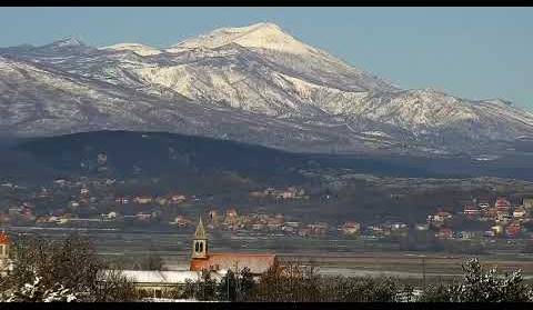 Otok kod Sinja snijeg 07.04.2021.