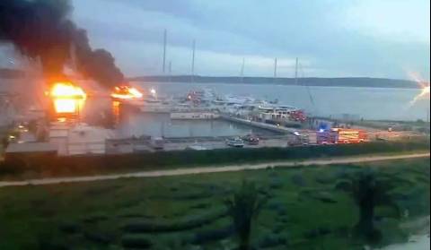Požar Marina Kaštela