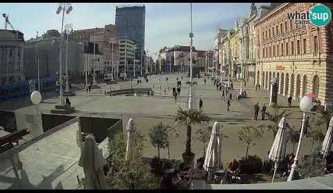 Radni dan u centru Zagreba - Manduševac - Trg bana J. Jelačića 18.10.2021.