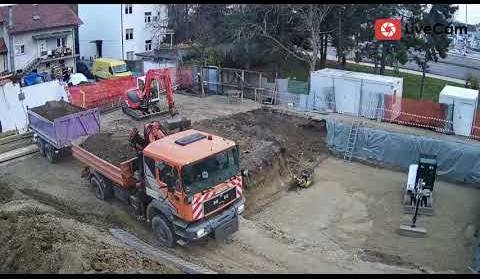 Početak iskopa podruma obiteljske kuće, studeni 2021. Time lapse