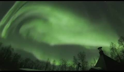 Aurora Borealis uživo iz Finske Laponije 2021.