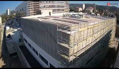 Rijeka - izgradnja Nove bolnice na Sušaku, time lapse 01/2022.