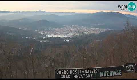 Timelapse nove HD panoramske kamere Delnice, Petehovac - 27.01.2022.