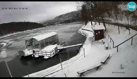 Snijeg i led na jezeru Bajer - Fužine 10.01.2022.