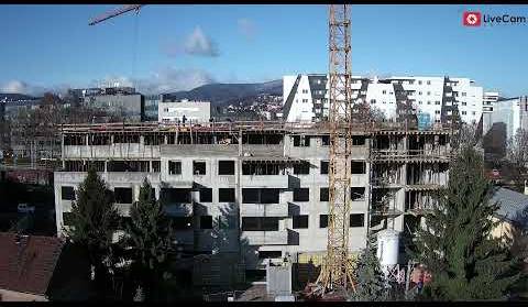 Time lapse izgradnje stanova na Trešnjevci - prosinac 2021.