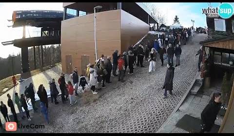 Zagrebačka žičara prvi radni dan - 24.02.2022. Sljeme time lapse