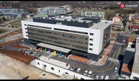 Najnovije snimke iz zraka Nove bolnice na Sušaku u Rijeci, travanj, 2022.