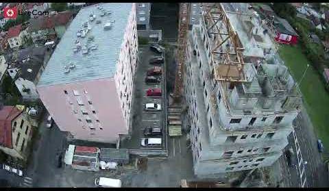 Time Lapse izgradnje stambene zgrade u Dubravi, prikaz s tri kamere, svibanje 2022.