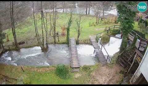 Rastoke visoka voda noć i dan 06.02.2022.