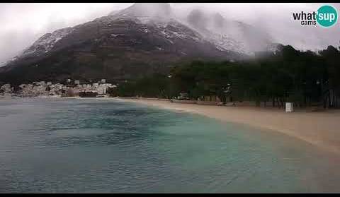 Baška Voda, plaža Nikolina pod snijegom - 21.01.2023.