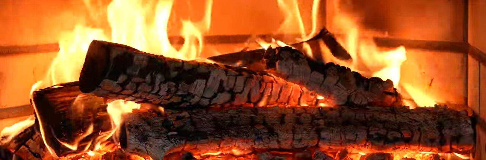 Live fire from the Fireplace, Crackling, Atmosphere and Ambience, World ...