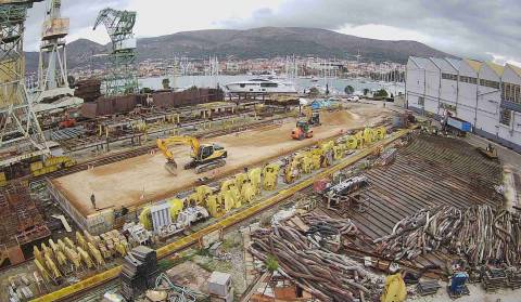 Trogir brodogradilište izgradnja hale cam05