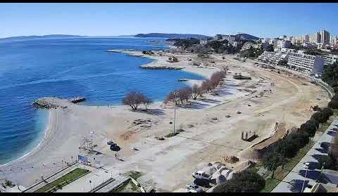 Žnjan - Split, gradilište, uređenje, time lapse početak radova. 14.02.2024.