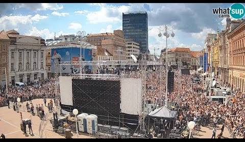 Zagreb doček Baby Lasagne time lapse 12.05.2024. - Live Cam Croatia