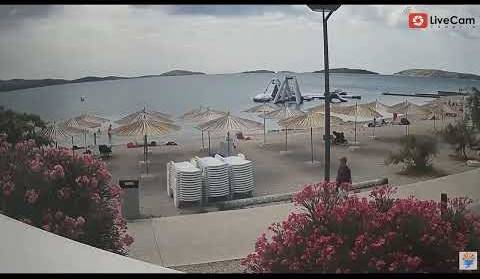 Brodarica plaža, ljeto - Live Cam Croatia