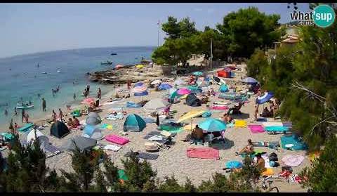 Hvar plaža Ivan Dolac - Live Cam Croatia