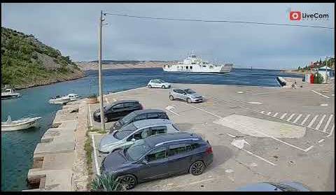 Trajekt Prizna - Žigljen, Live Cam Croatia