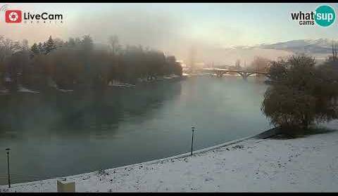 Bijela zimska idila - Trilj i Cetina pod snijegom - Live Cam Croatia