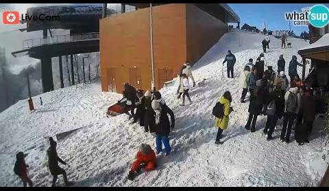 Snijeg na Sljemenu – Velika gužva na žičari i navala izletnika!