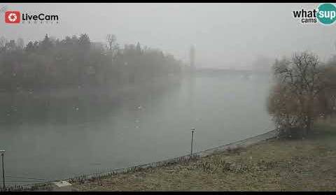 Prve pahulje snijega u Trilju, rijeka Cetina i Otoka kod Sinja - Live Cam Croatia