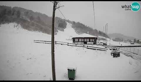 Snijeg zabijelio Mrkopalj! Zimska idila u Gorskom kotaru – Time Lapse, Live Cam Croatia