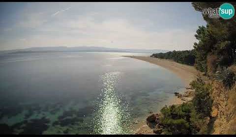Zlatni Rat Bol Brač – čarobna noć i bonaca u time lapse videu, Live kamera