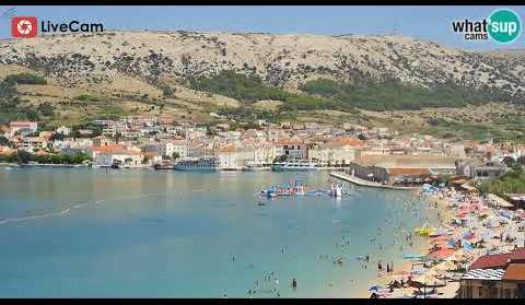 Ljeto u Pagu u punom sjaju! Panoramski pogled na Prosiku, gradsku plažu i Paški zaljev