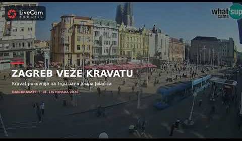 Dan kravate 2026. u Zagrebu, Konjanici i Kravat pukovnija na Trgu bana  J. Jelačića