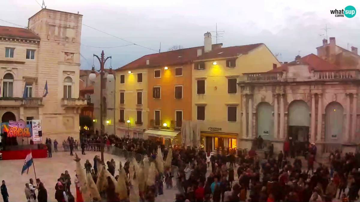 Zadar People's Square, City Lodge, Zadar , [ Right now, LIVE